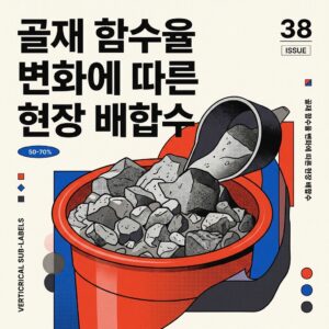ai thumbnail poster 골재 함수율 변화에 따른 현장 배합수 1786700701