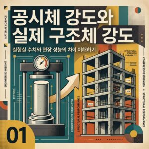 ai thumbnail poster 공시체 강도와 실제 구조체 강도 1787657388