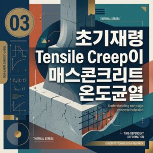 ai thumbnail poster 초기재령 Tensile Creep이 매스콘크리트 온도균열 1787467352