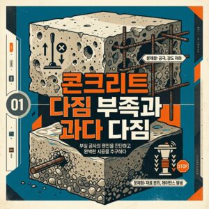 ai thumbnail poster 콘크리트 다짐 부족과 과다 다짐 1787657896